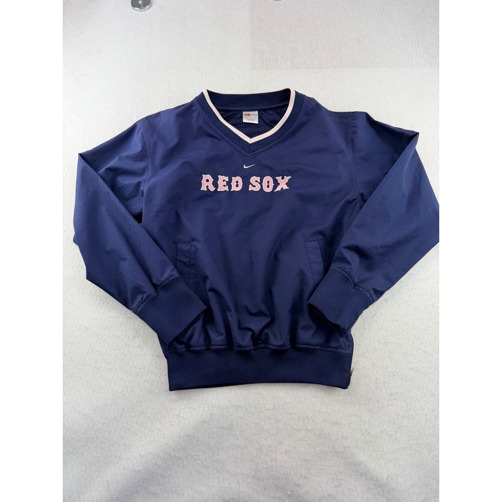Nike Boston Red Sox MLB Adult Small Navy Pullover Windbreaker Jacket